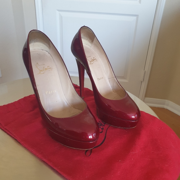 COPY - Authentic Christian Louboutin Bianca 140 Patent - Picture 7 of 8